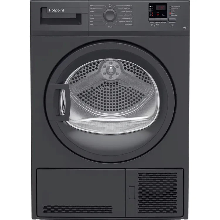 Hotpoint CHDC82GGGDUK 8Kg Sensor Condenser Tumble Dryer - Graphite
