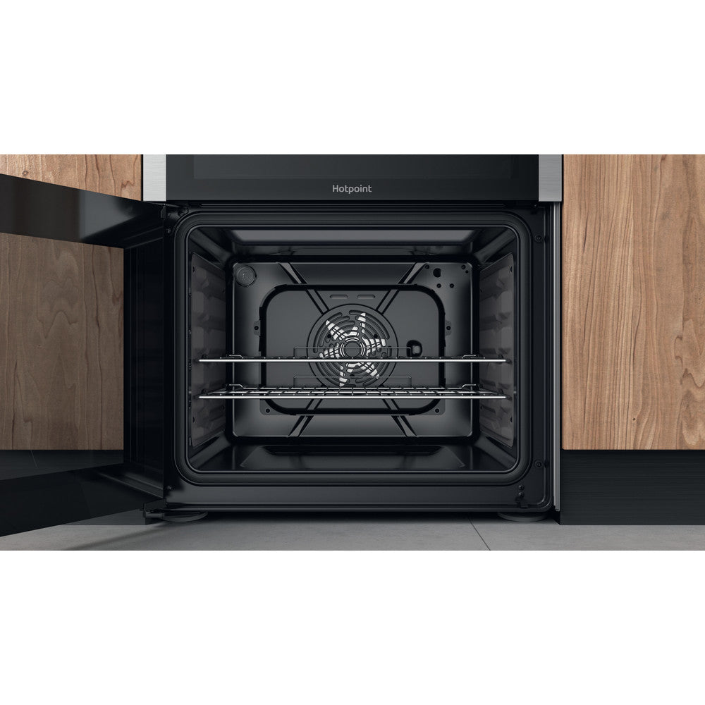 Hotpoint HDM67I9H2CX  induction Double Electric 60cm Cooker - Stainless