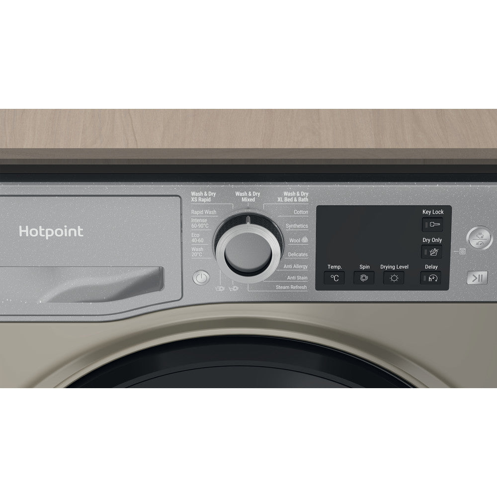 Hotpoint NDB8935GKUK graphite 9+5kg washer dryer - freestanding