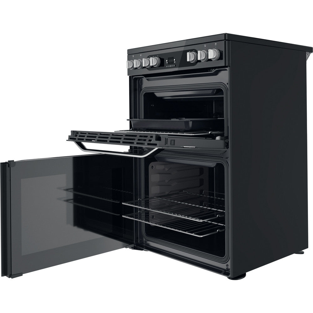 Hotpoint HDM67V92HCB/U Electric Double Cooker - Black