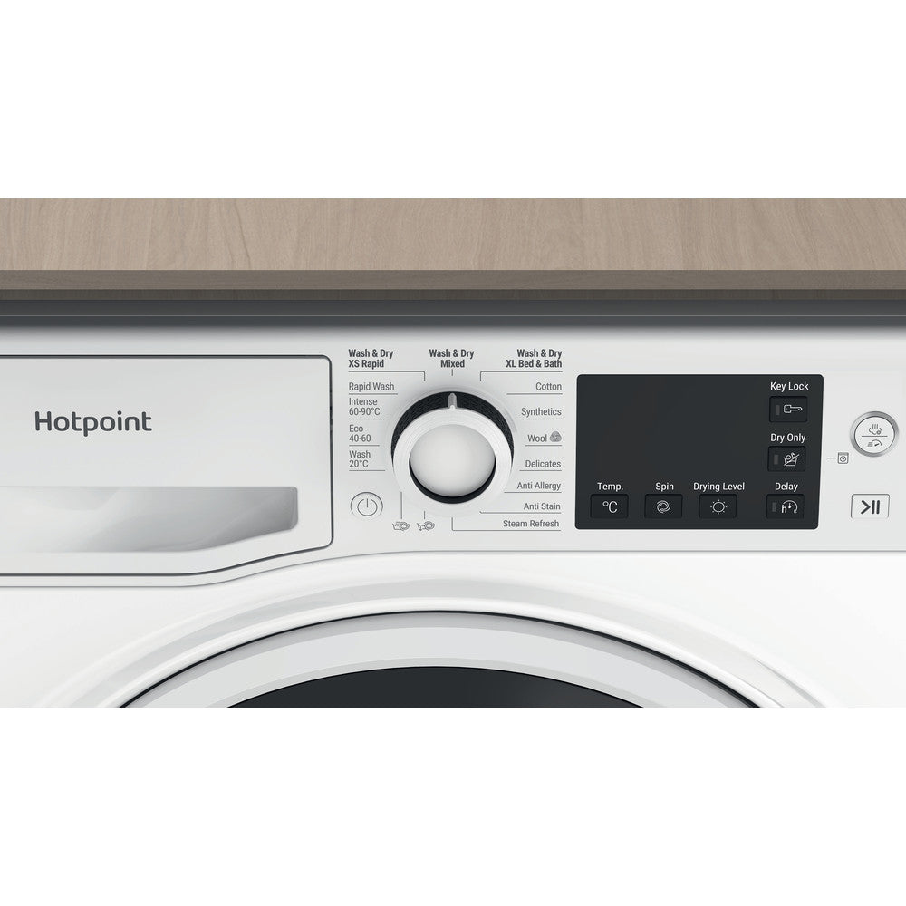 Hotpoint NDB9635WUK white 9+6kg washer dryer - freestanding