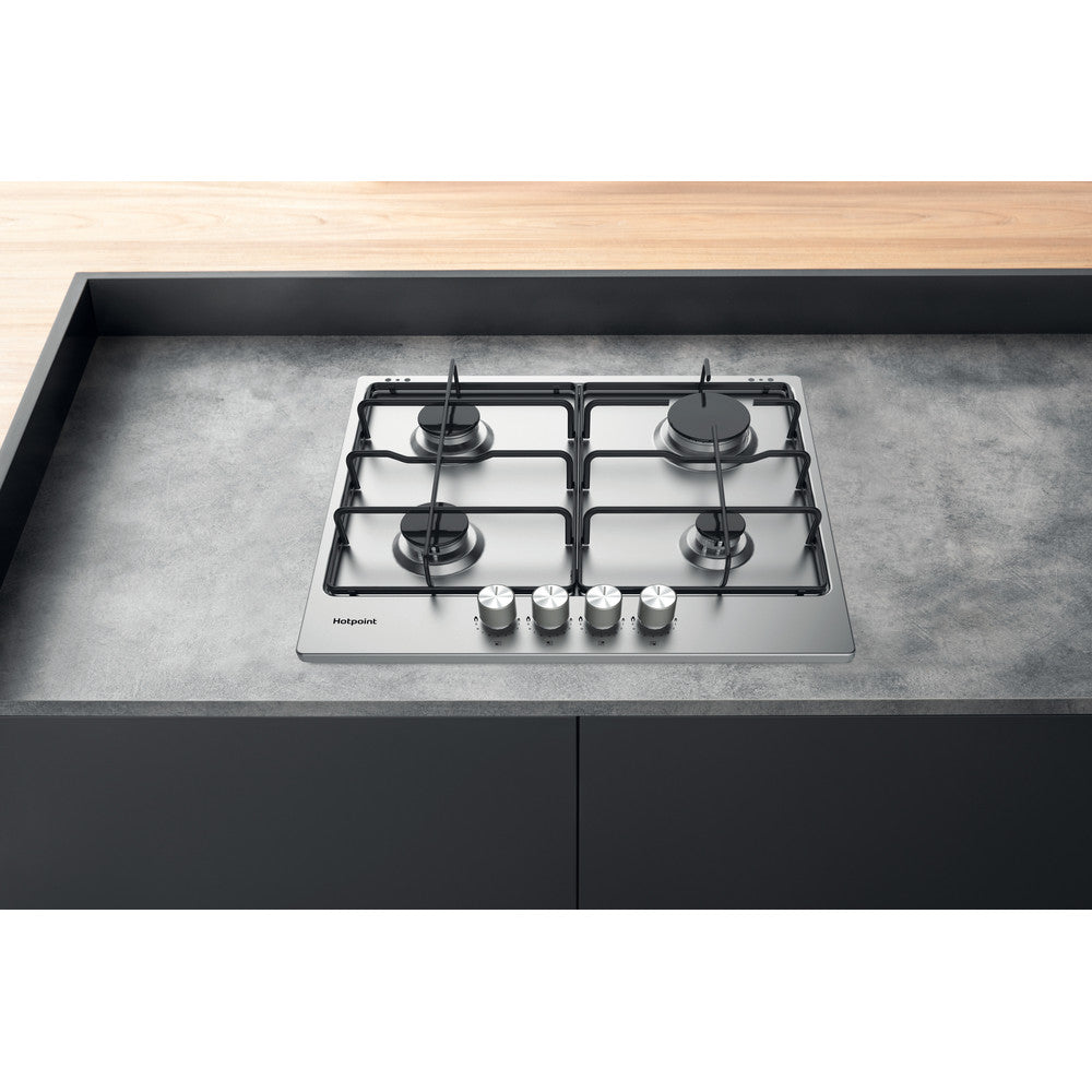 Hotpoint PPH 60P F IX UK Gas Hob 60CM  - Silver