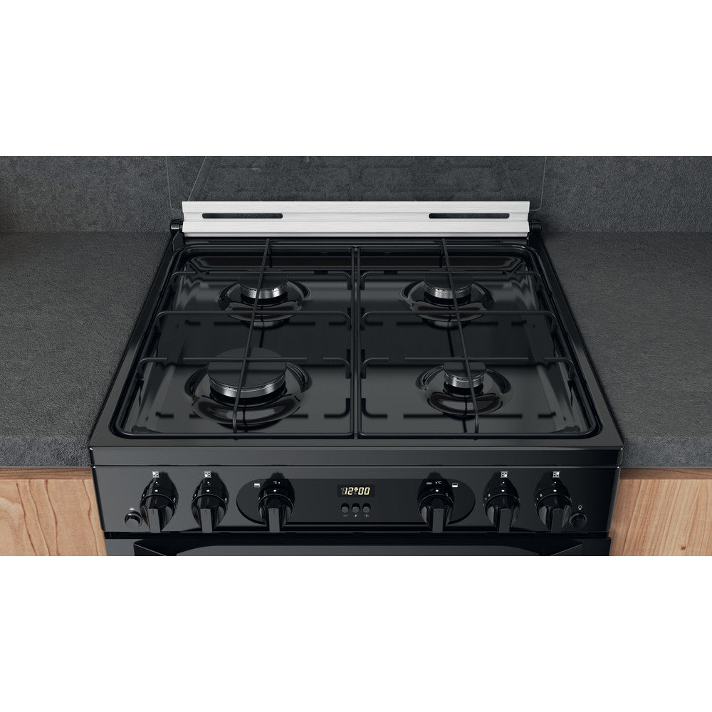 Hotpoint HDM67G0CCCB/U Double Cooker - Black