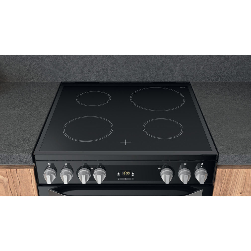 Hotpoint HDM67V92HCB/U Electric Double Cooker - Black