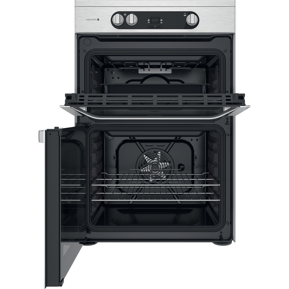 Hotpoint HDM67I9H2CX  induction Double Electric 60cm Cooker - Stainless