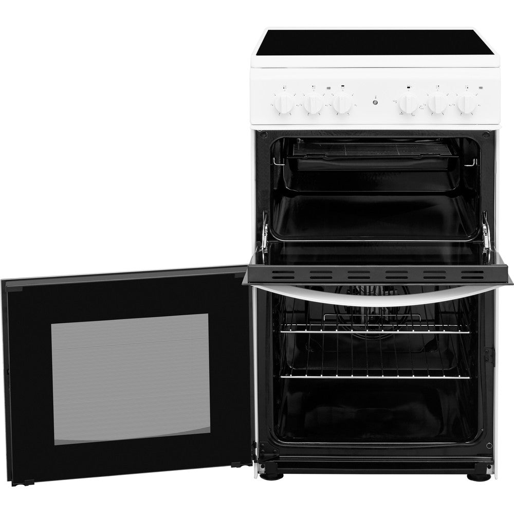 Indesit Electric freestanding double cooker: 50cm - ID5V92KMW/UK