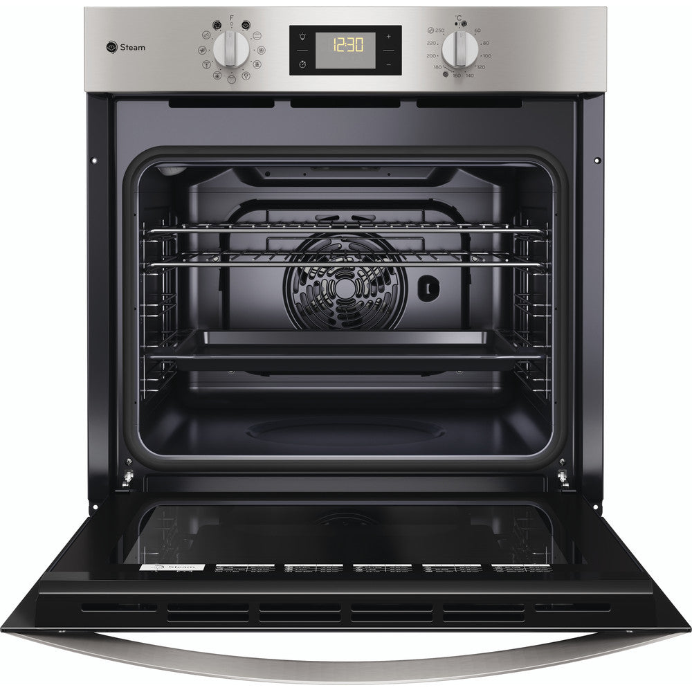 Indesit kfws3844hix built in single oven with steam