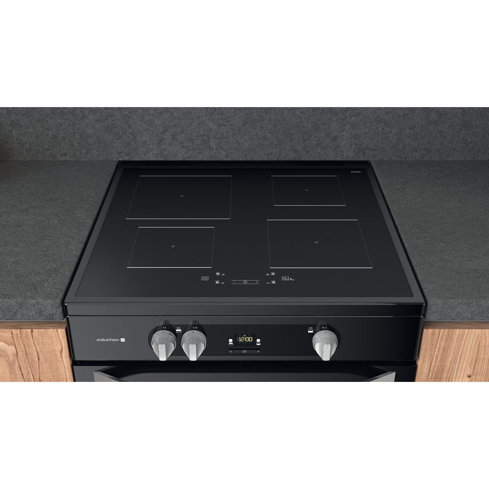 Hotpoint HDM67I9H2CB/U  induction Double Electric 60cm Cooker - Blac