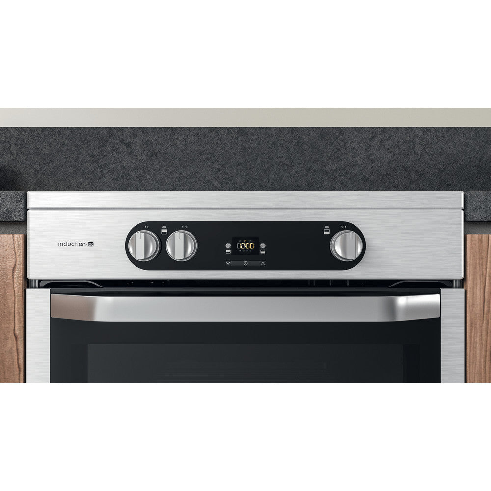 Hotpoint HDM67I9H2CX  induction Double Electric 60cm Cooker - Stainless
