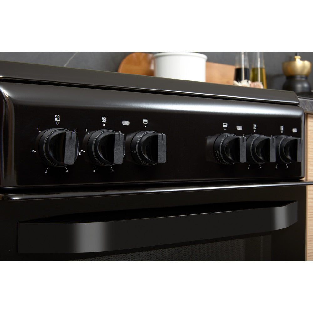 Hotpoint HD5V92KCB/UK Cooker - Black 50cm