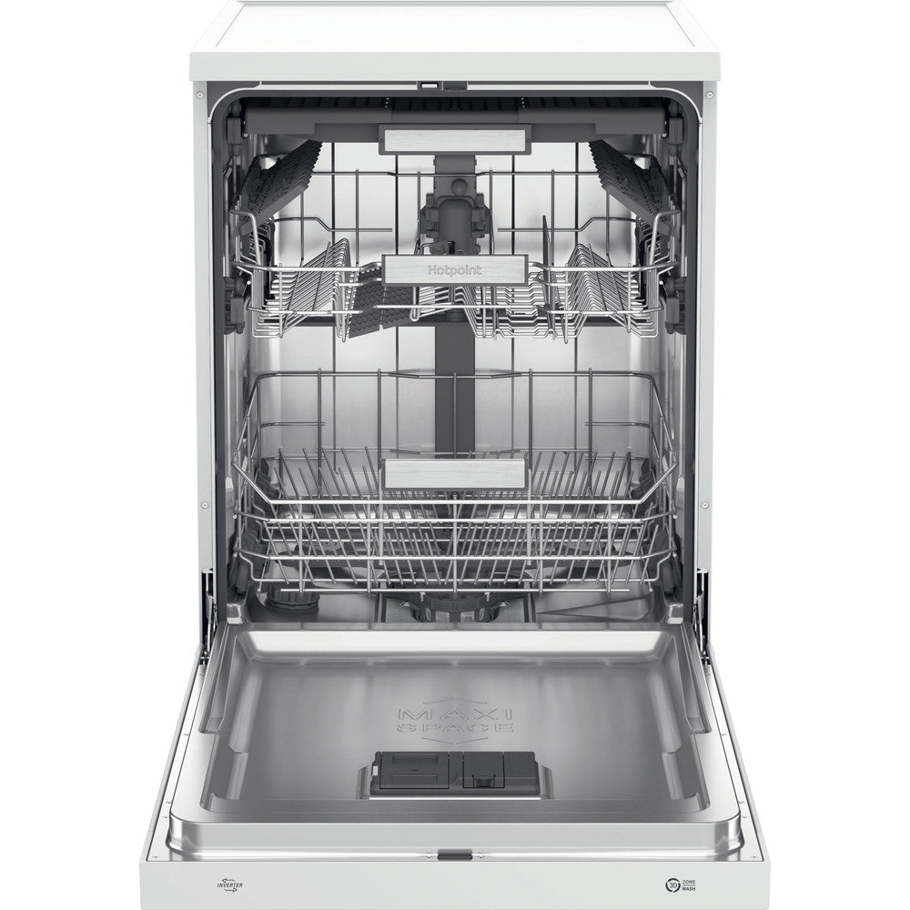 Hotpoint Maxi Space H7FHS41W Freestanding 15 Place Settings Dishwasher -white