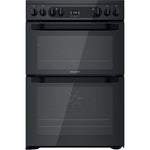Hotpoint HDM67V92HCB/U Electric Double Cooker - Black