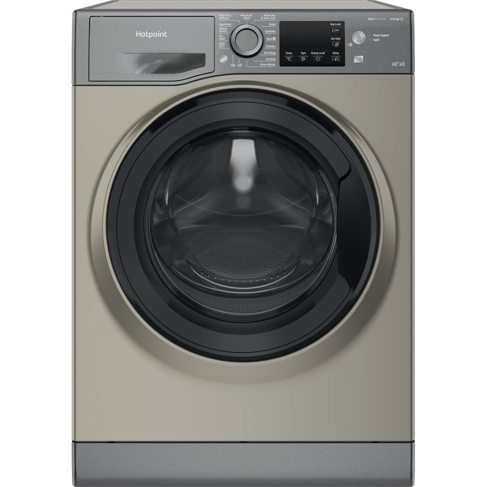 Hotpoint NDB8935GKUK graphite 9+5kg washer dryer - freestanding