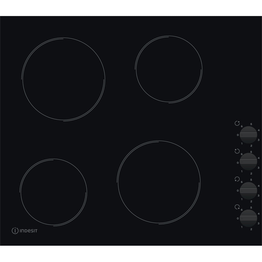 Indesit 60cm wide knob control ceramic hob -ri860c