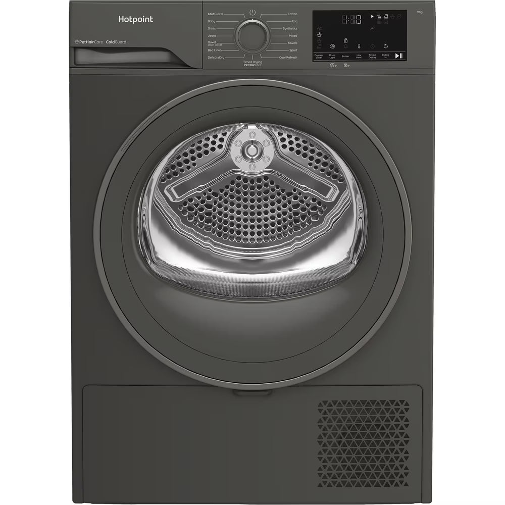 Hotpoint HHDD90GGIRE Graphite 9KG Heatpump Dryer **WORKS IN GARAGE**