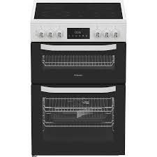 HOTPOINT Multiflow HTE6VDCW 60 cm Electric Ceramic Cooker - White