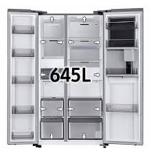 Samsung RH69DG893EB1EU 645L American Fridge Freezer Total No Frost - Black