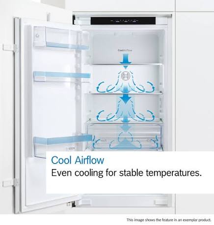 Bosch Series 2  122cm tall Built-in fridge  sliding hinge - kir41nseog