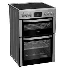 HOTPOINT Multiflow HDE6VDCX 60 cm Electric Ceramic Cooker - Stainless Steel