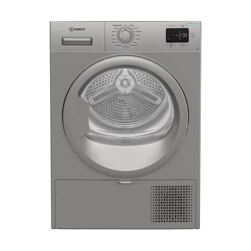 Indesit CYD92DSSUK Freestanding 9kg Heat Pump Tumble Dryer - Silver