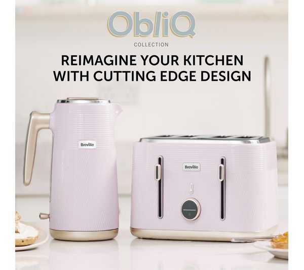 Breville Obliq VKT204 Jug Kettle - Lilac & Pale Gold