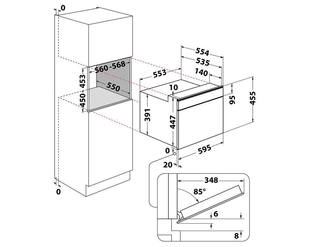 Hotpoint MP676BLH Built-In Combi Microwave with Steam - Black