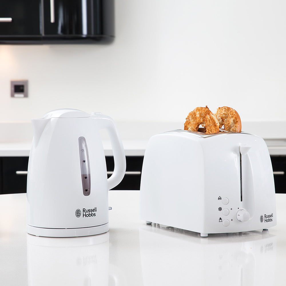 Russell Hobbs 21270 White Textures Kettle – 1.7L Rapid Boil Electric Kettle