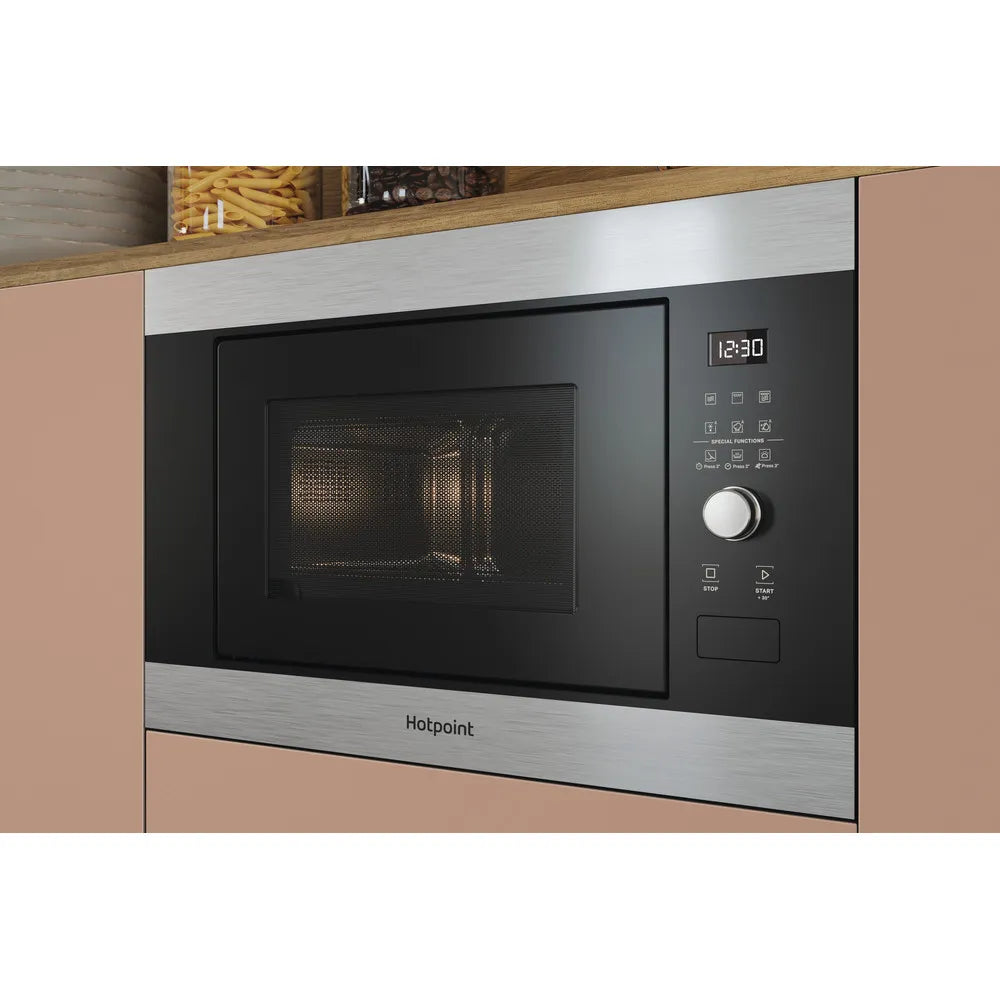 Hotpoint MF25GIXH Built-In Microwave with Grill