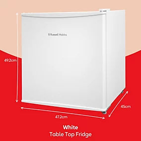 Russell Hobbs RHTTF0E1W 43L Table Top Fridge – White