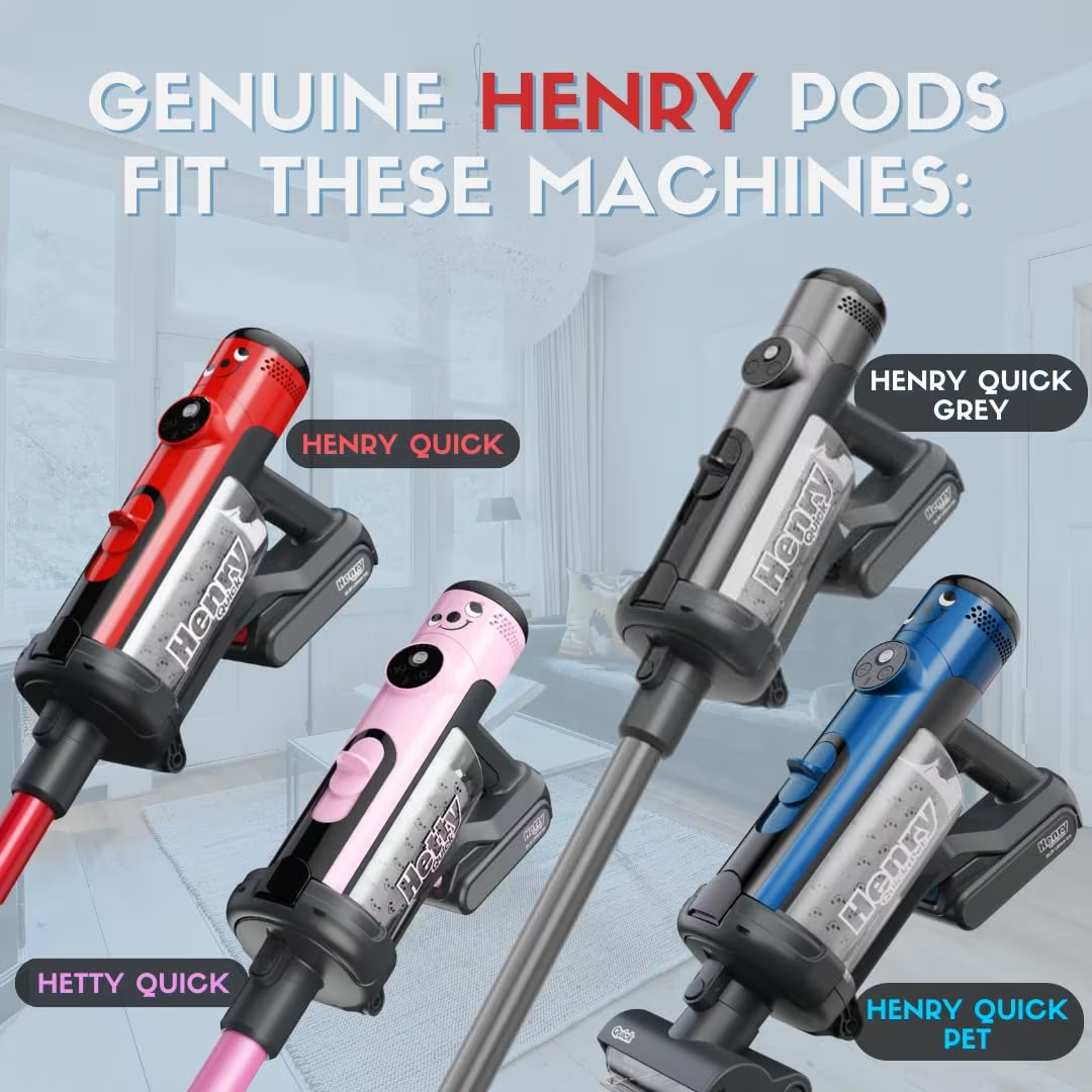 Numatic Henry cordless bags/pods - 10 Pack - White