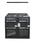 Leisure 100cm Dual Fuel Range Cooker with Glass Top Lid -Anthracite