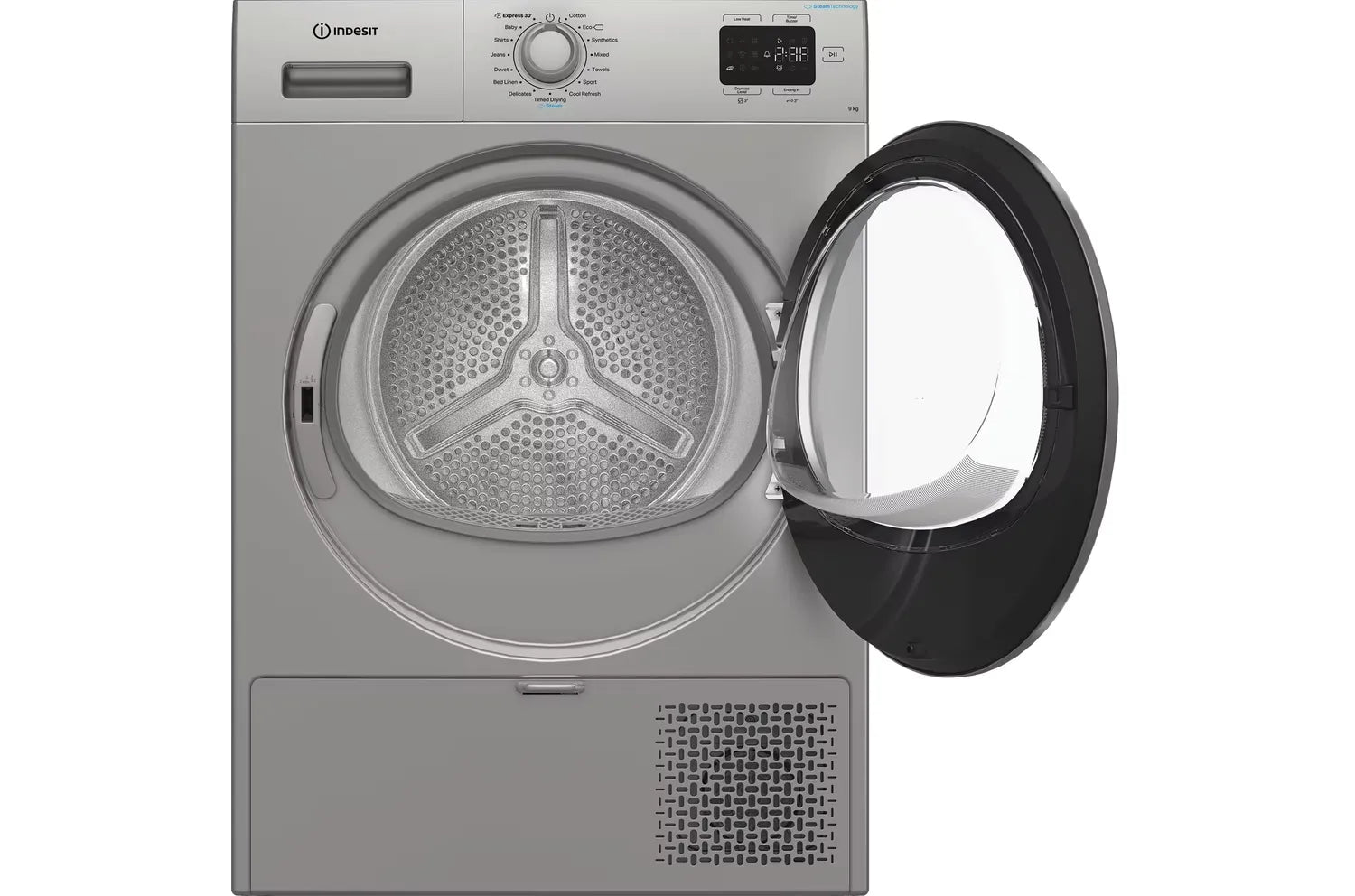 Indesit CYD92DSSUK Freestanding 9kg Heat Pump Tumble Dryer - Silver