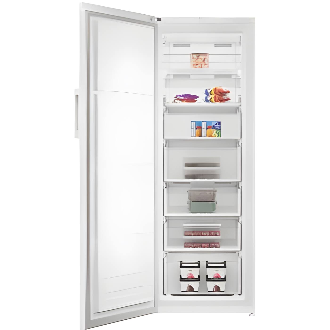 Indesit MFINF1292W4UK Frost Free Tall Freezer – White