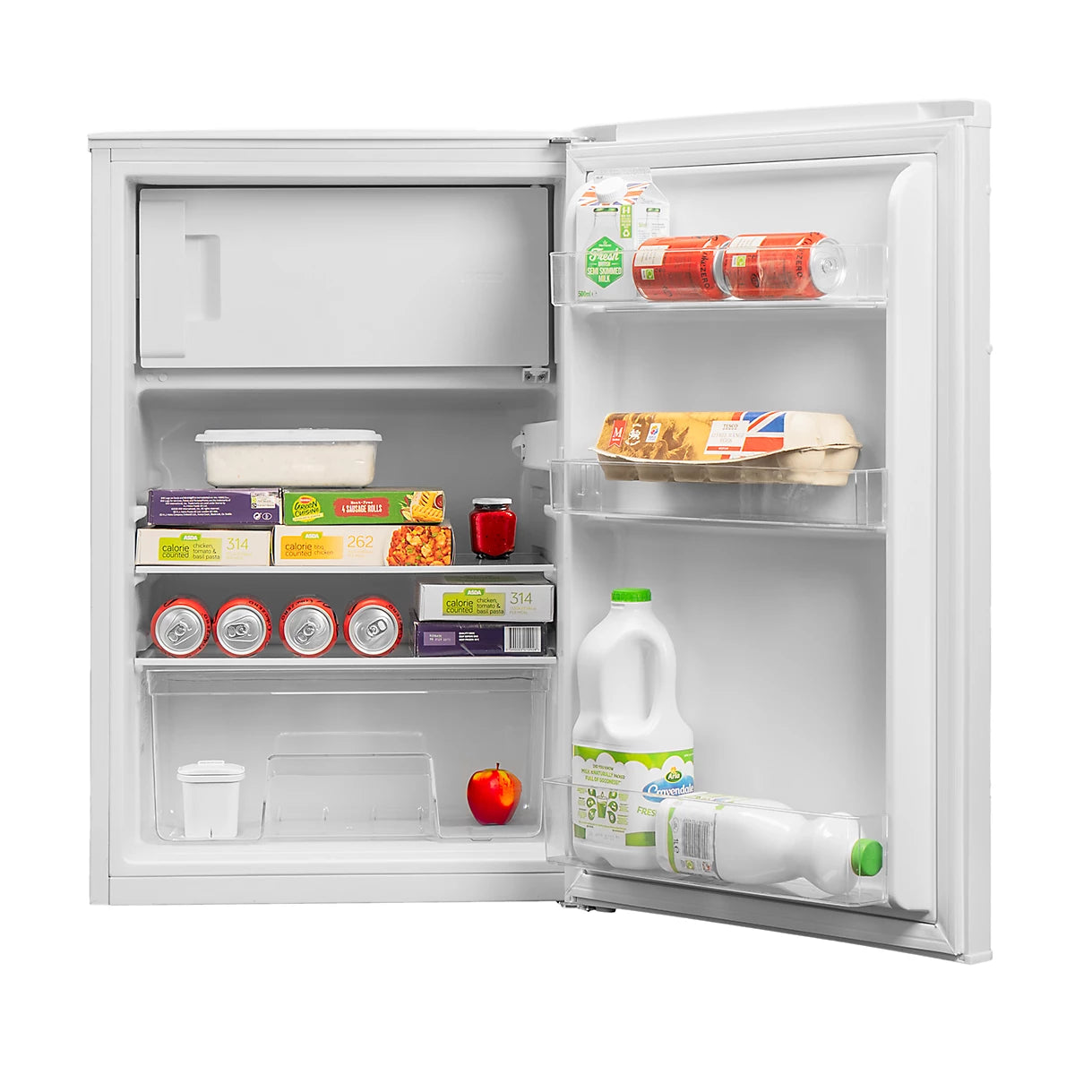 SIA SFR55WH 55cm Under Counter Fridge with Icebox – White