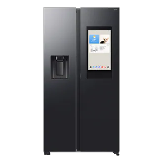 SAMSUNG Bespoke AI Family Hub RS90F66BEFEU American-Style Smart Fridge Freezer with On-device Bixby - Black