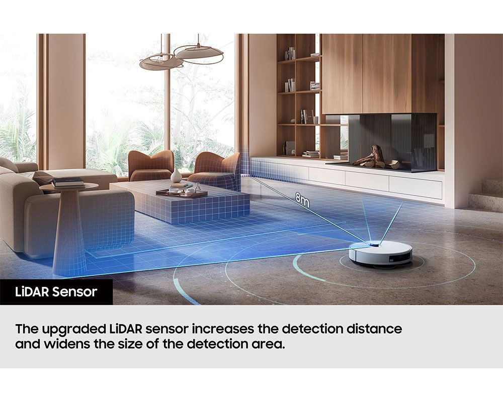 Samsung Bespoke Jet Bot Combo+ 3-in-1 Cleaning VR7MD96514G/EU Robot Vacuum  Cleaner - Satin Grey