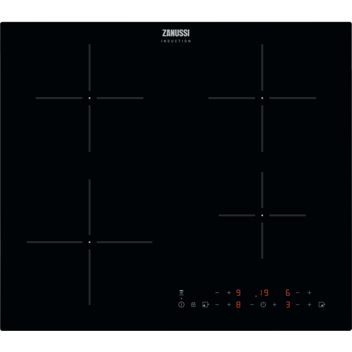 Zanussi ZITN643K 60cm 4 Zone Induction Hob-Black