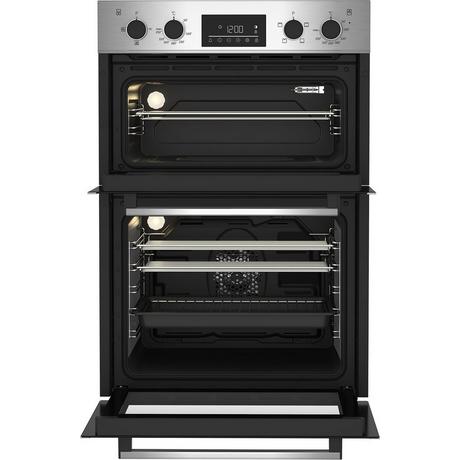 Beko CDFY22309X 60cm Built In High Specification RecycledNet Double Oven - Stainless Steel