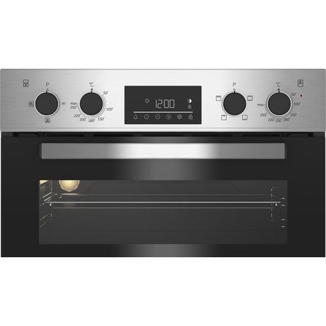 Beko CDFY22309X 60cm Built In High Specification RecycledNet Double Oven - Stainless Steel