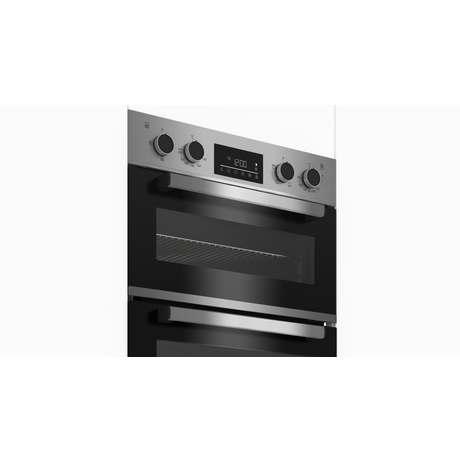 Beko CDFY22309X 60cm Built In High Specification RecycledNet Double Oven - Stainless Steel