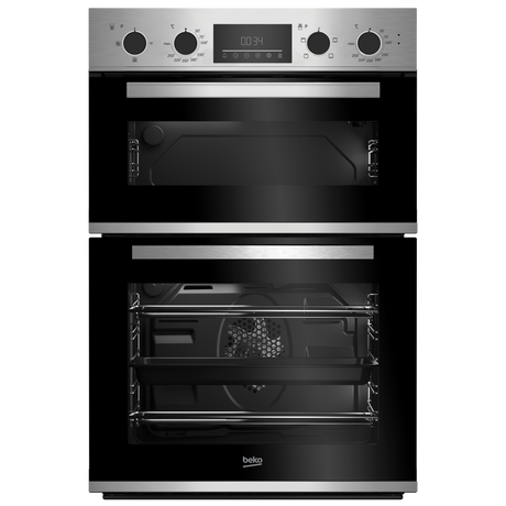 Beko CDFY22309X 60cm Built In High Specification RecycledNet Double Oven - Stainless Steel