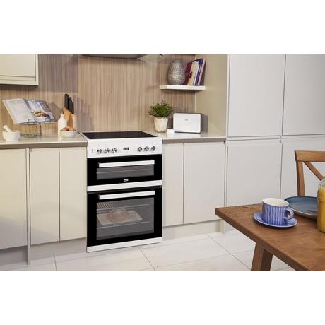 Beko EDC634W 60cm Double Oven Electric Freestanding Cooker  - White