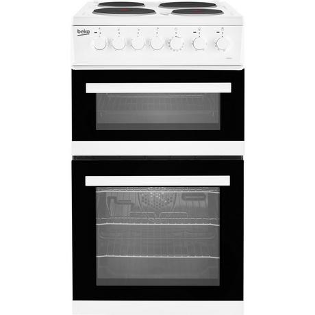 Beko EDP503W 50cm Electric Double Oven with grill Freestanding Cooker - White