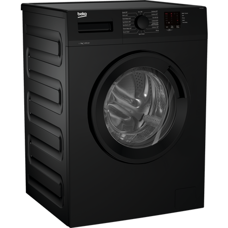 Beko WTK72041B 7kg 1200 Spin Washing Machine with Quick Programme - Black