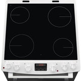 Zanussi ZCV66078WA 60cm Double Oven Electric Freestanding Cooker - White