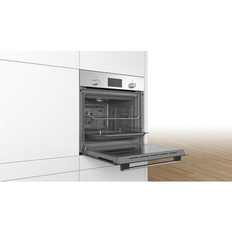 Bosch HHF113BR0B 59.4cm Serie 2 Built In Electric Single Oven - Stainless Steel