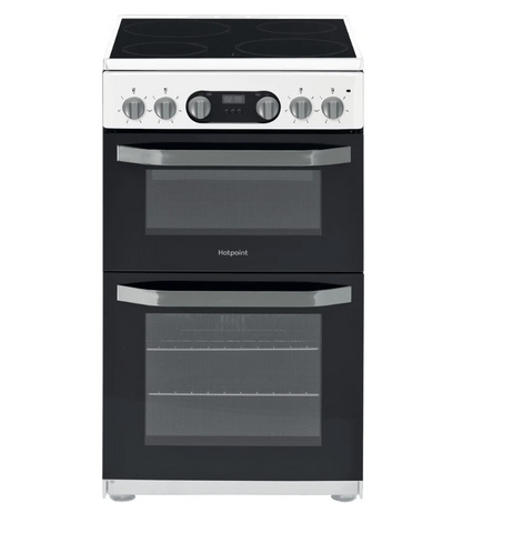Hotpoint HD5V93CCW Electric Freestanding Double Cooker - White