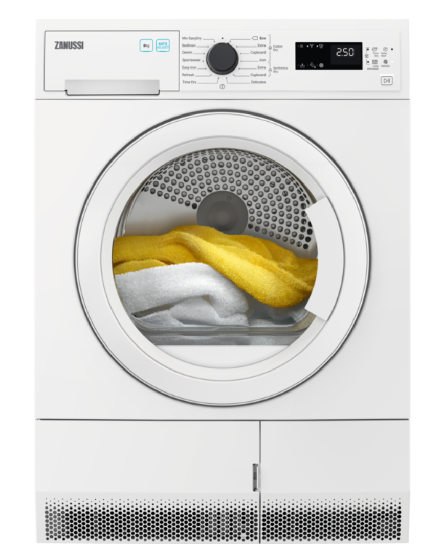 Zanussi ZDC82B4PW 8kg Condenser Dryer - White