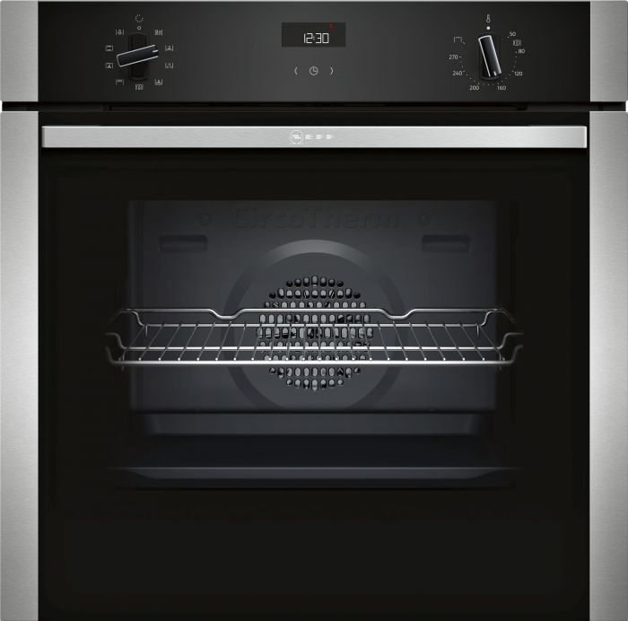 NEFF B1ACE4HN0B Built In Electric Single Oven - Stainless Steel