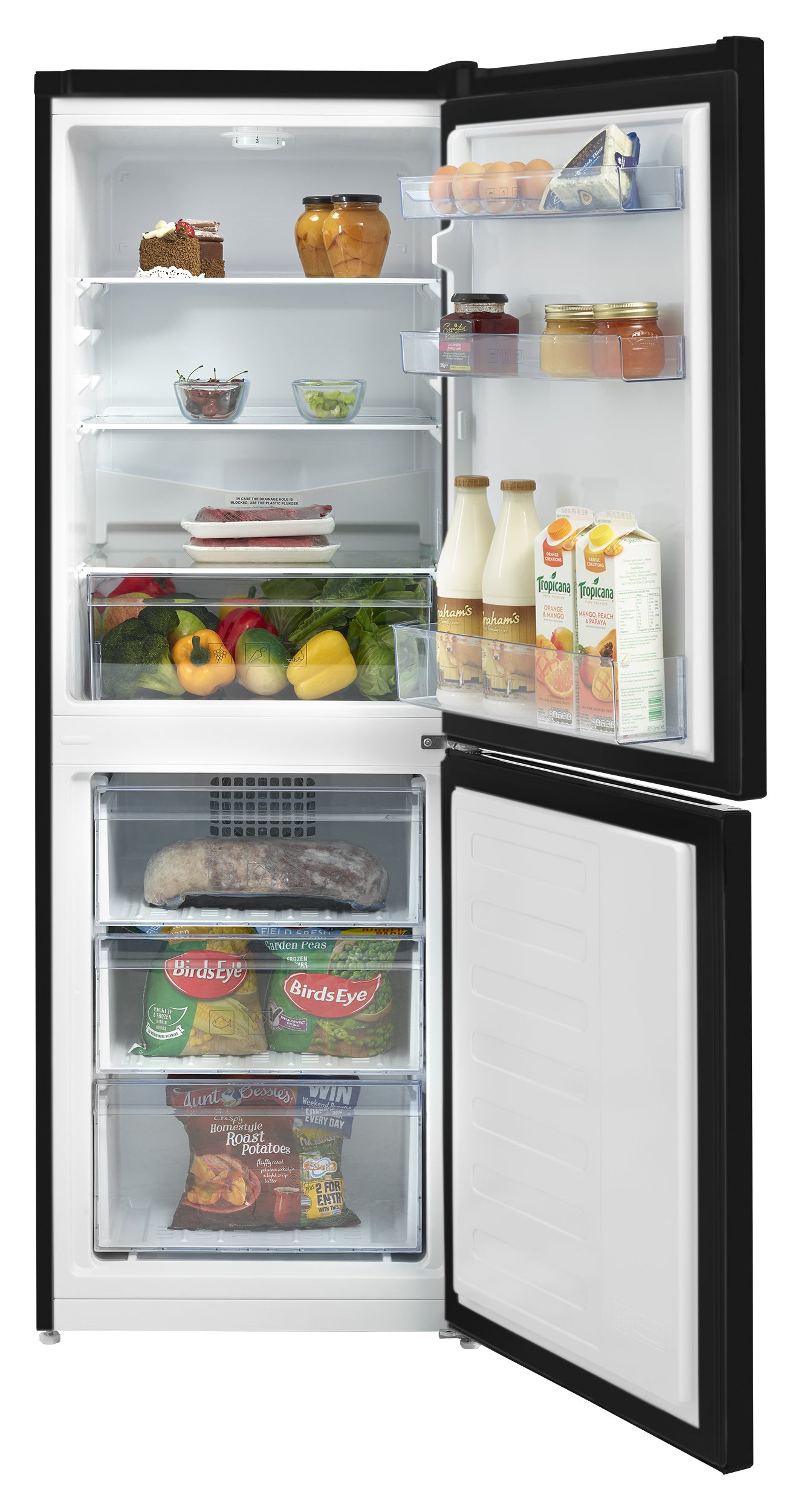 Beko CFG4552B Frost Free Fridge Freezer - Black